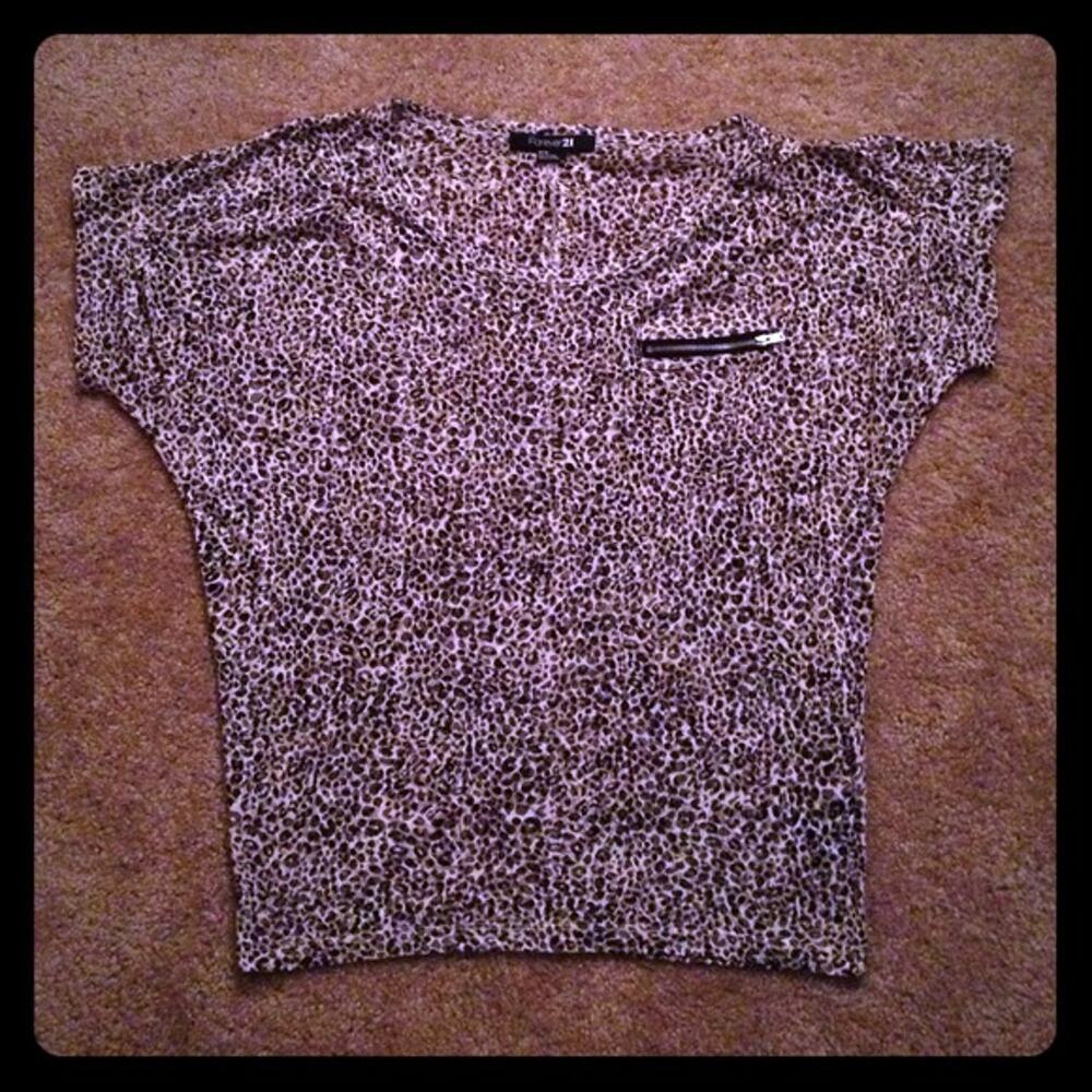 Forever 21 Cheetah Top